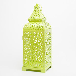 Richland Lime Moroccan Temple Metal Lantern