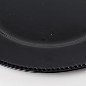 Richland Beaded Charger Plate 13" Black - thumbnail number 3