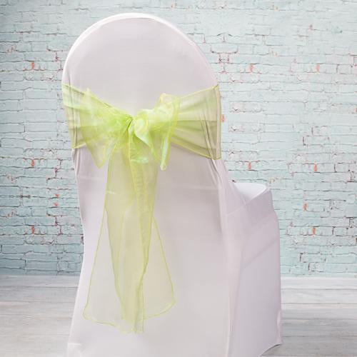 Richland 7"x108" Sage Organza Chair Sash Set of 10 - thumbnail number 1