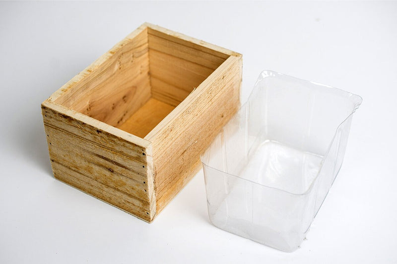 Wood Planter Boxes 4x6in Natural - thumbnail number 2