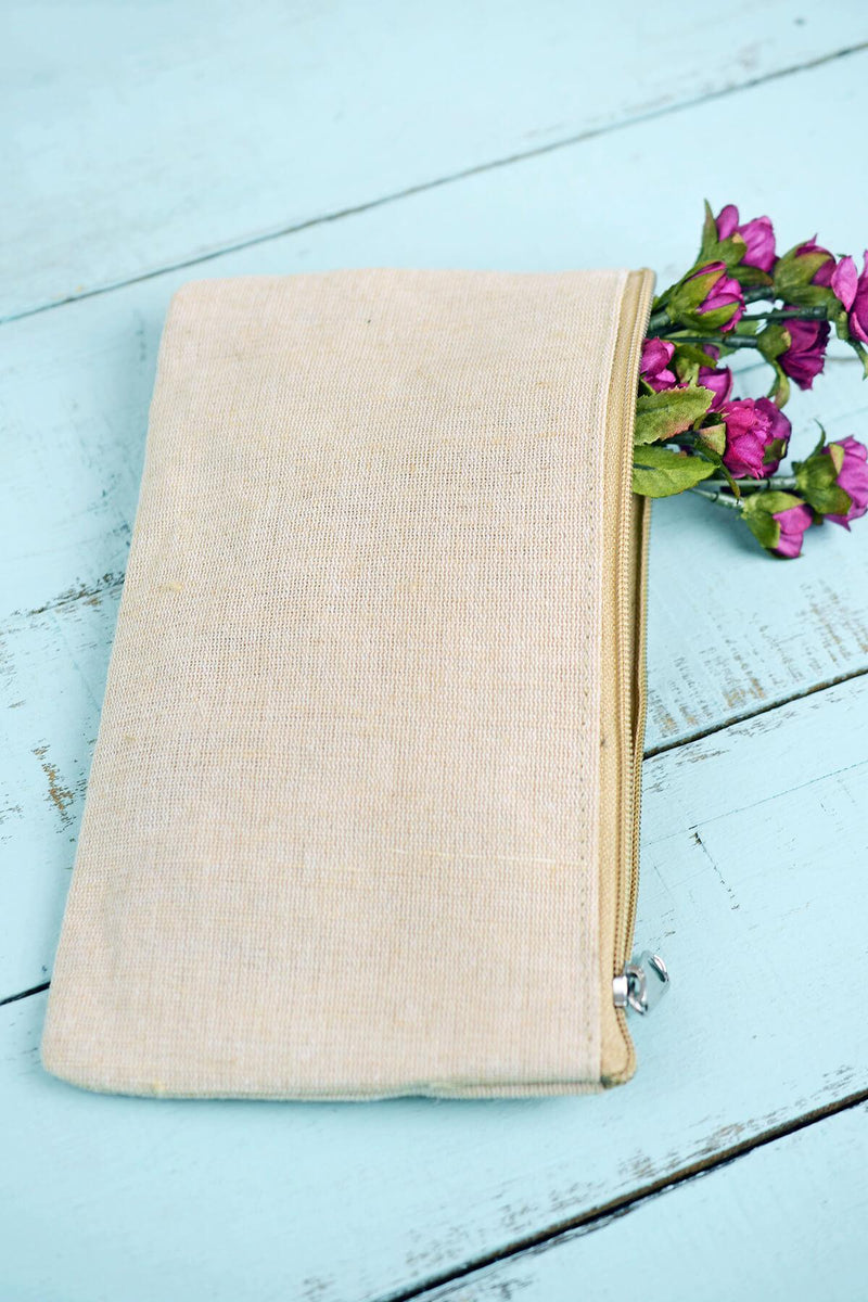 zippered 9 x 5 burlap bag set of 6 - thumbnail number 1