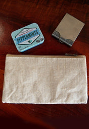 Zippered 9" x 5" Burlap Bag Set of 6 - thumbnail number 2