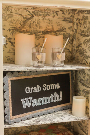 Scallop Edge Hanging Chalkboard (10 x 19)