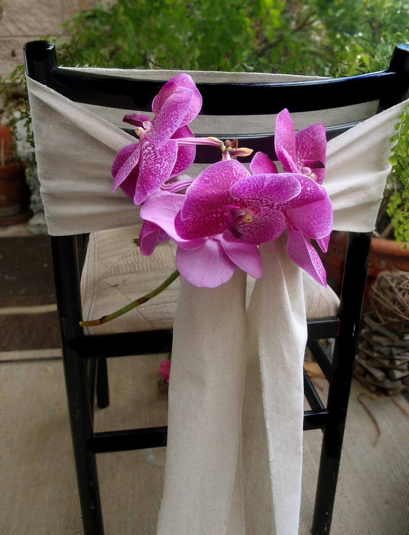 Linen Table Runner or Chair Sash 8 x 108 - thumbnail number 2
