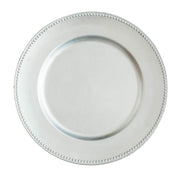 Richland Beaded Charger Plate 13" Silver - thumbnail number 1