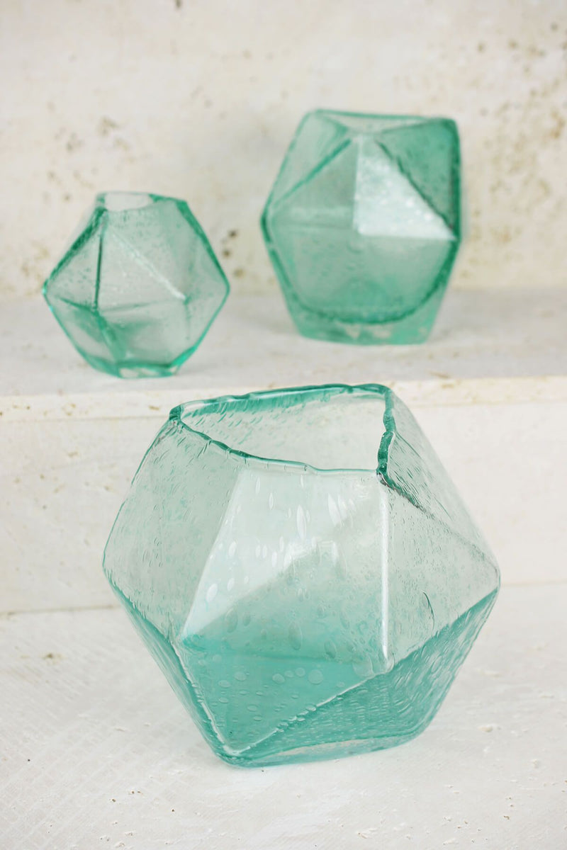 geo glass bud vase 6 5 - thumbnail number 3
