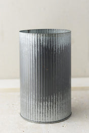 norah corrugated zinc vase 7 - thumbnail number 1