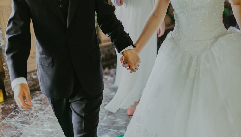 couple holding hands