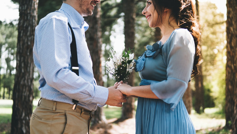 couple outdoor wedding