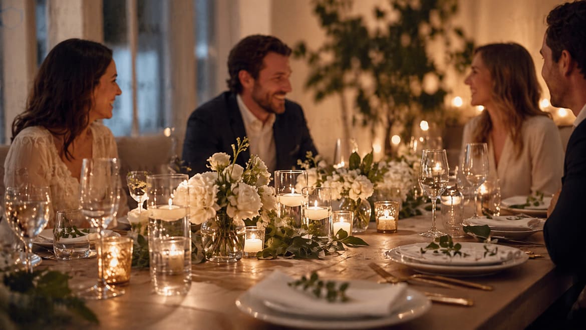 How to Create a Candle Centerpiece Without Blocking Guest Conversation