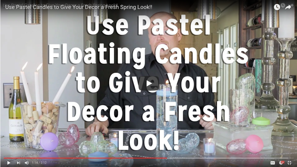 Pastel Floating Candles Give Your Décor a Fresh Spring Look!