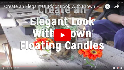 Use Brown Floating Candles in Decor