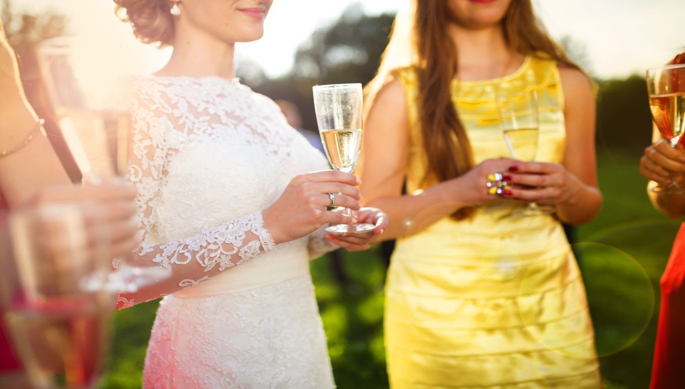 Champagne Toast with Your Bridesmaids