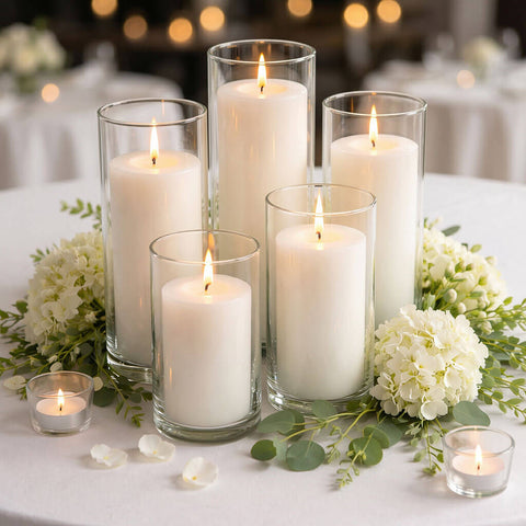 Pillar Candle & Holder Sets