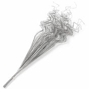 Silver sparkle curly ting stems bundle on a white background - thumbnail number 1