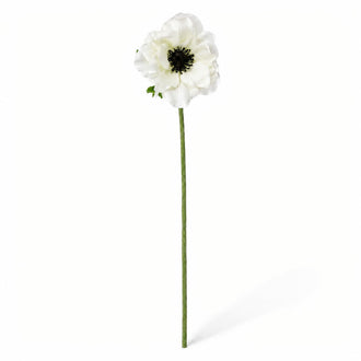 White Anemone Flower 15"