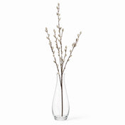 Pussy willow branches in a clear glass vase - thumbnail number 2