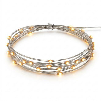 LED Fairy Lights Strand Warm White 5ft (30 bulbs) Battery-Operated