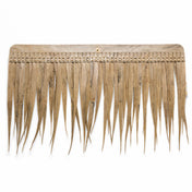 Single artificial thatch shingle piece on white background - thumbnail number 1