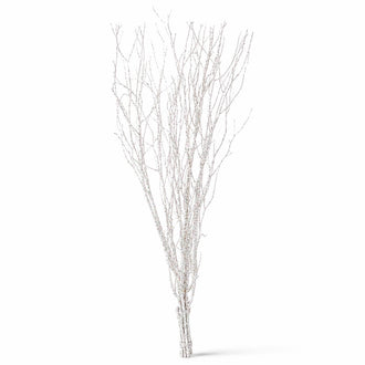 Birch Branch Bundle White Sparkle Iridescent 34-44in