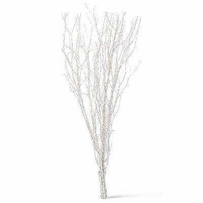Birch Branch Bundle White Sparkle Iridescent 34-44in