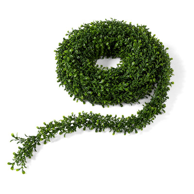 9ft Faux Boxwood Garland