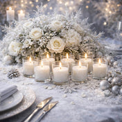 Richland Votive Candles & Eastland Clear Votive Holders Set of 12 - White - Citronella Scented - thumbnail number 3