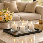 Richland Votive Candles & Eastland Clear Votive Holders Set of 12 - White - Citronella Scented - thumbnail number 7