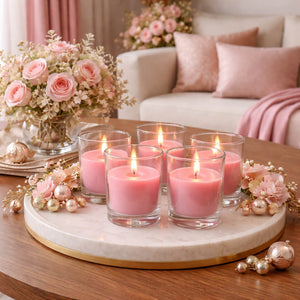 Richland Votive Candles Unscented Pink 10 Hour Set of 12