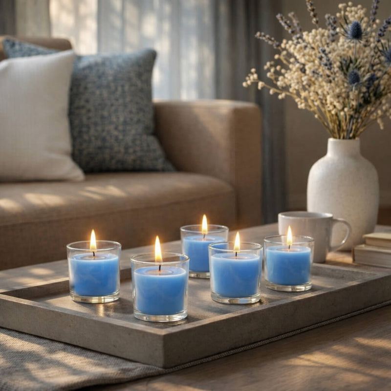 Richland Votive Candles Unscented Light Blue 10 Hour Set of 144 - thumbnail number 6