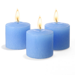 Richland Votive Candles Unscented Light Blue 10 Hour Set of 144