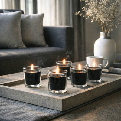 Richland Votive Candles Unscented Black 10 Hour Set of 12 - thumbnail number 7