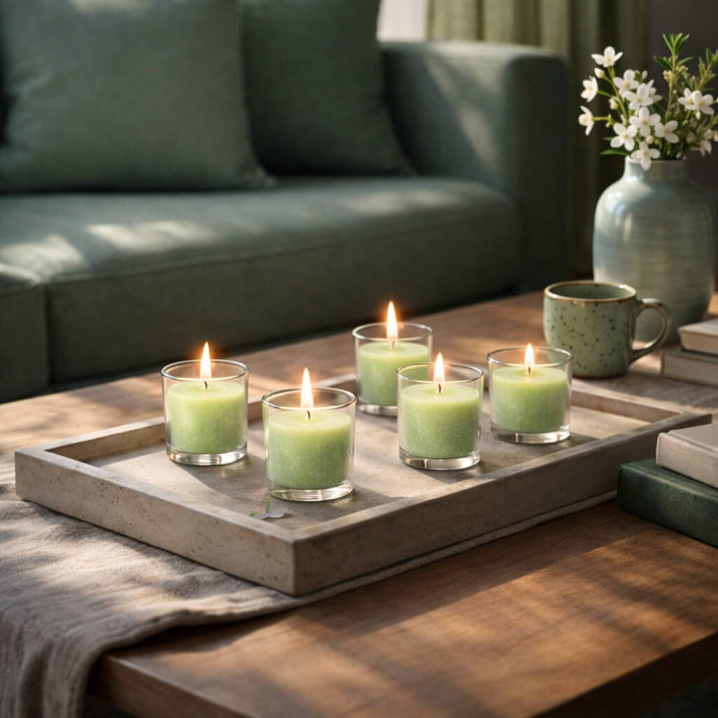 Richland Votive Candles Unscented Green 10 Hour Set of 72 - thumbnail number 6