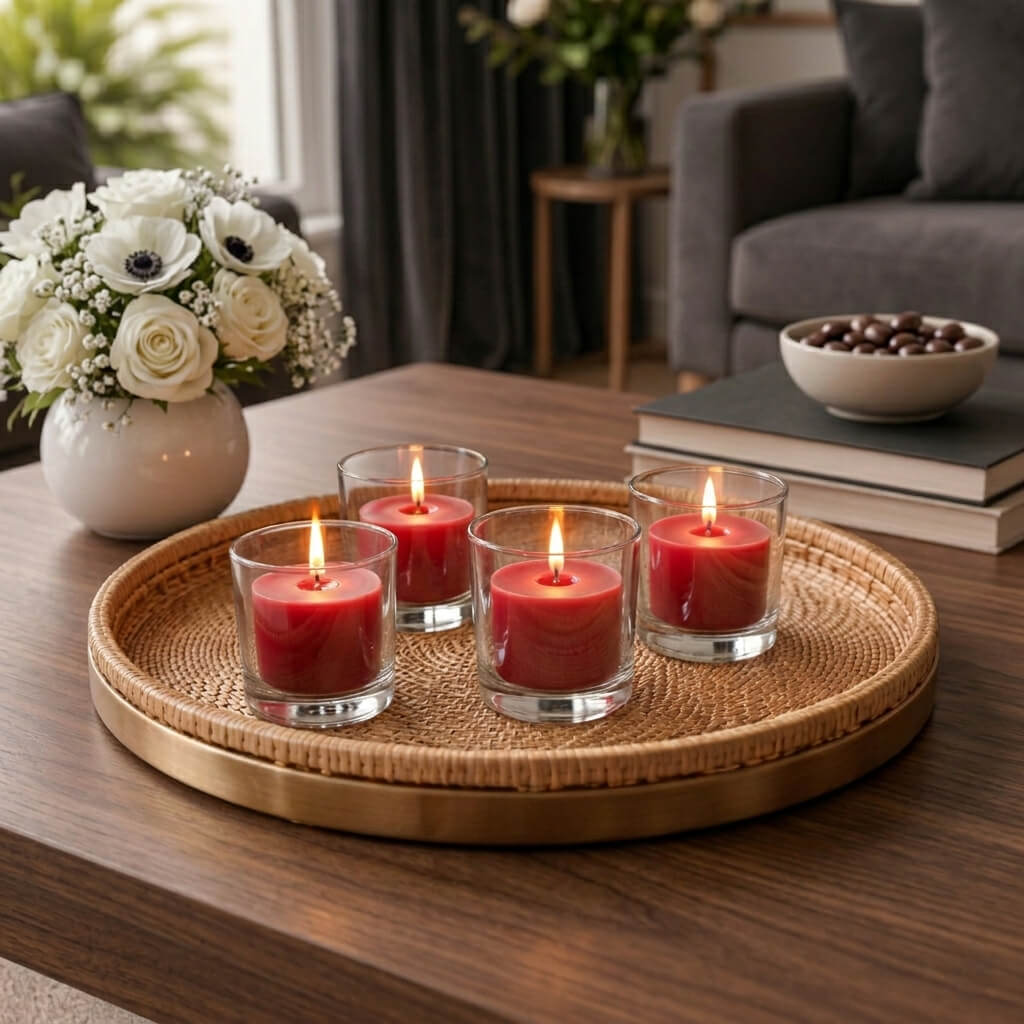 Richland Votive Candles Unscented Red 10 Hour Set of 144