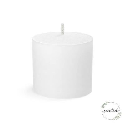 White Citronella Scented Votive Candle with exposed wick - thumbnail number 3