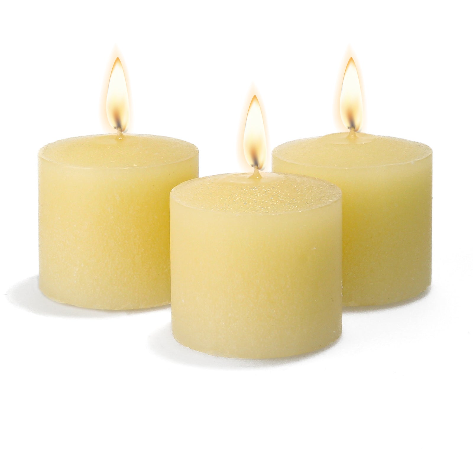 Mega Candles Unscented Ivory Votive Candles – 10 Hour Burn, Set Of 12, CGA068-I