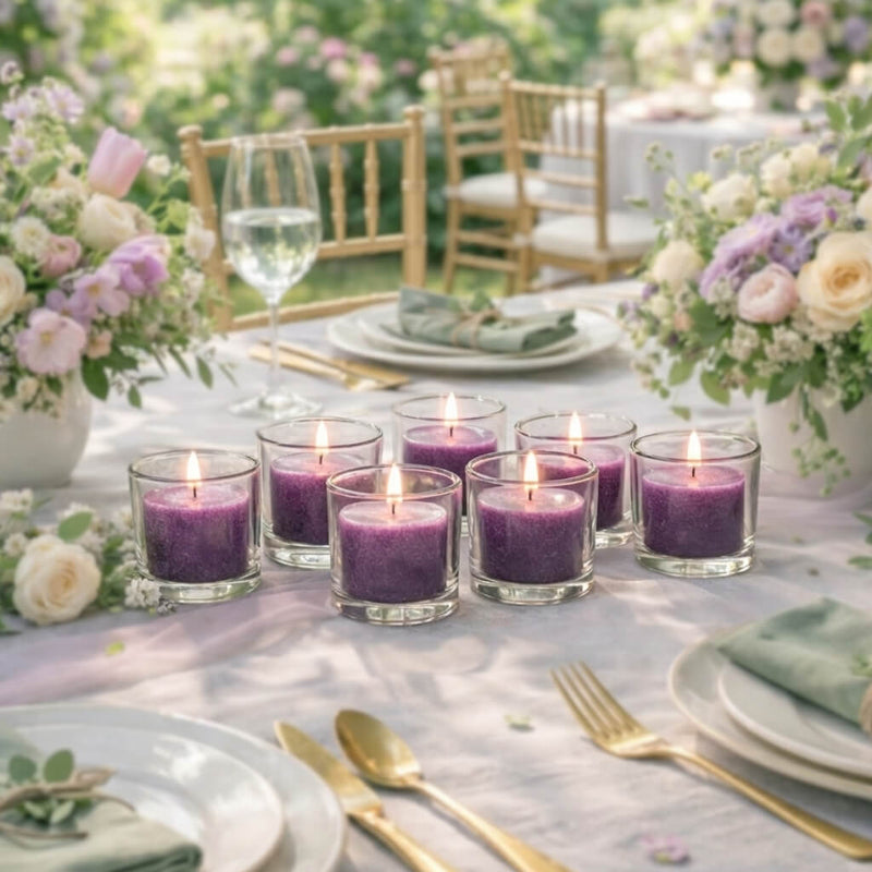 Richland Votive Candles & Eastland Clear Votive Holders Set of 12 - thumbnail number 53