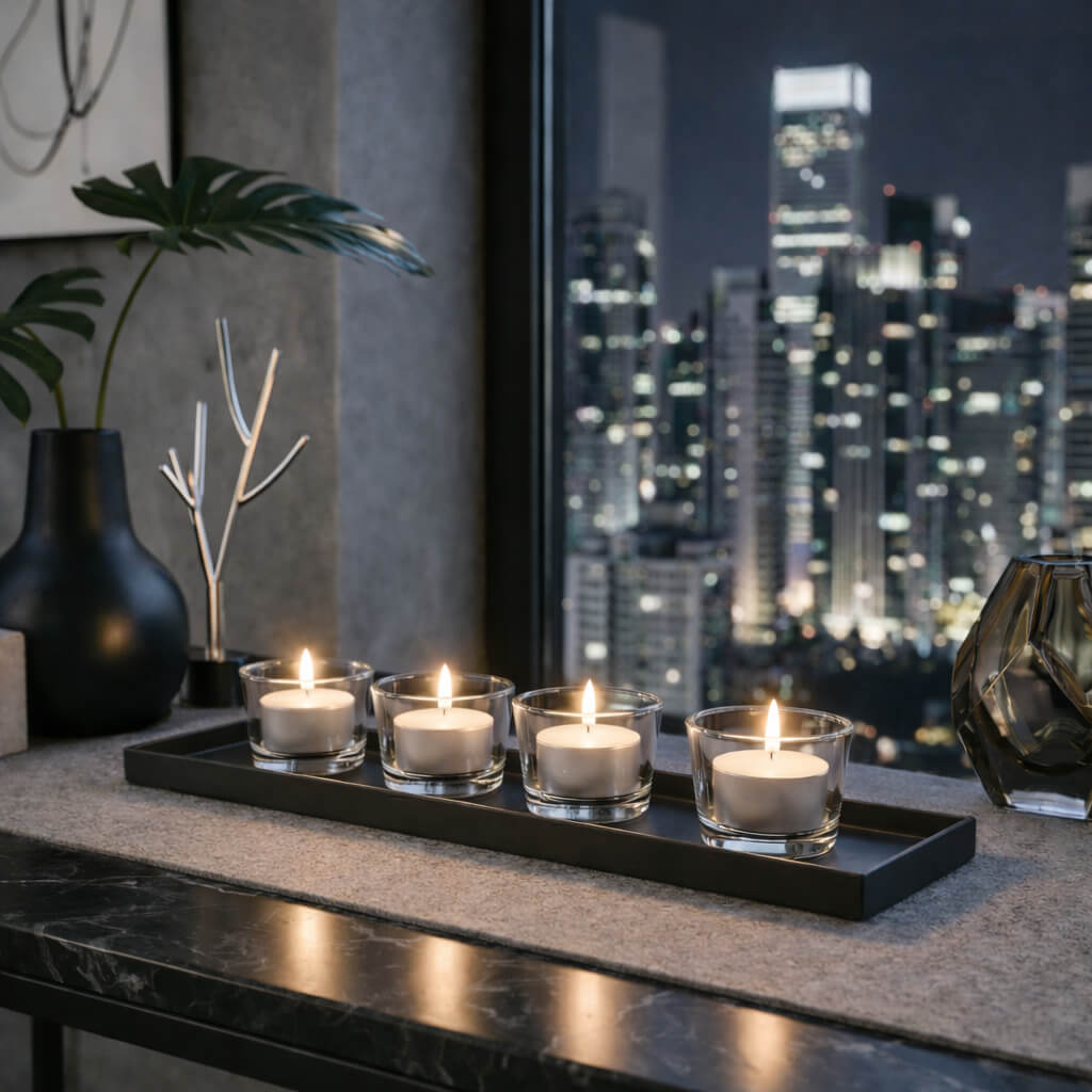 Richland Extended Burn Tealight Candles White Unscented Set of 100