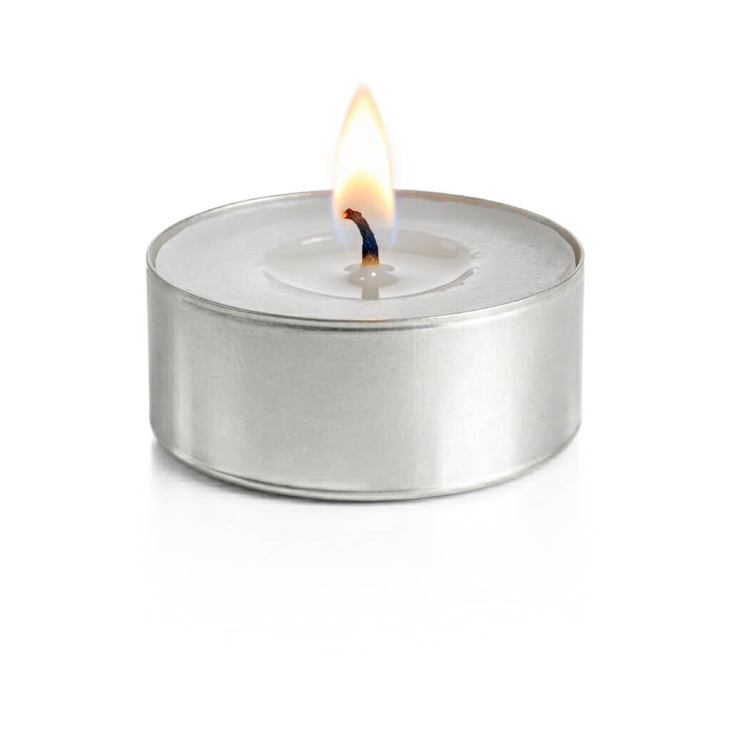 Richland Extended Burn Tealight Candles White Unscented Set of 100