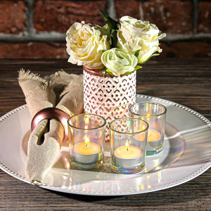 Richland Daisy White and Blush Pink Vase 4" Set of 48