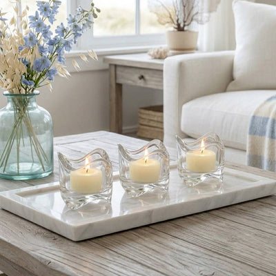 Richland Clear Cup Tealight Candles Ivory Vanilla Scented Set of 50 - thumbnail number 6