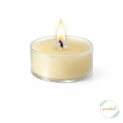 Richland Clear Cup Tealight Candles Ivory Vanilla Scented Set of 50 - thumbnail number 2