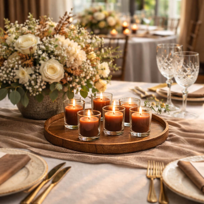 Richland Votive Candles Unscented Brown 10 Hour Set of 12 - thumbnail number 3