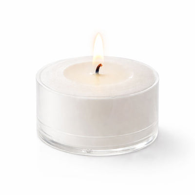 Richland Clear Cup Extended Burn Tealight Candles White Unscented Set of 100 - thumbnail number 2