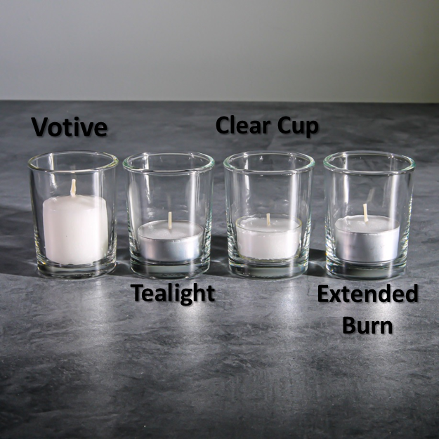Richland Extended Burn Tealight Candles White Unscented Set of 400