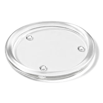 Richland Round Glass Pillar Plate 8" Set of 8