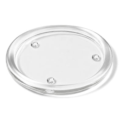 Richland Round Glass Pillar Plate 8" Set of 8
