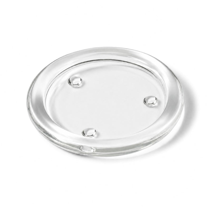 Eastland Glass Pillar Plate Round 4” Set of 12 - thumbnail number 1