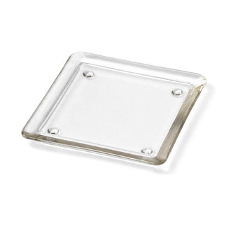 Eastland Square Glass Pillar Plate 5" Set of 12