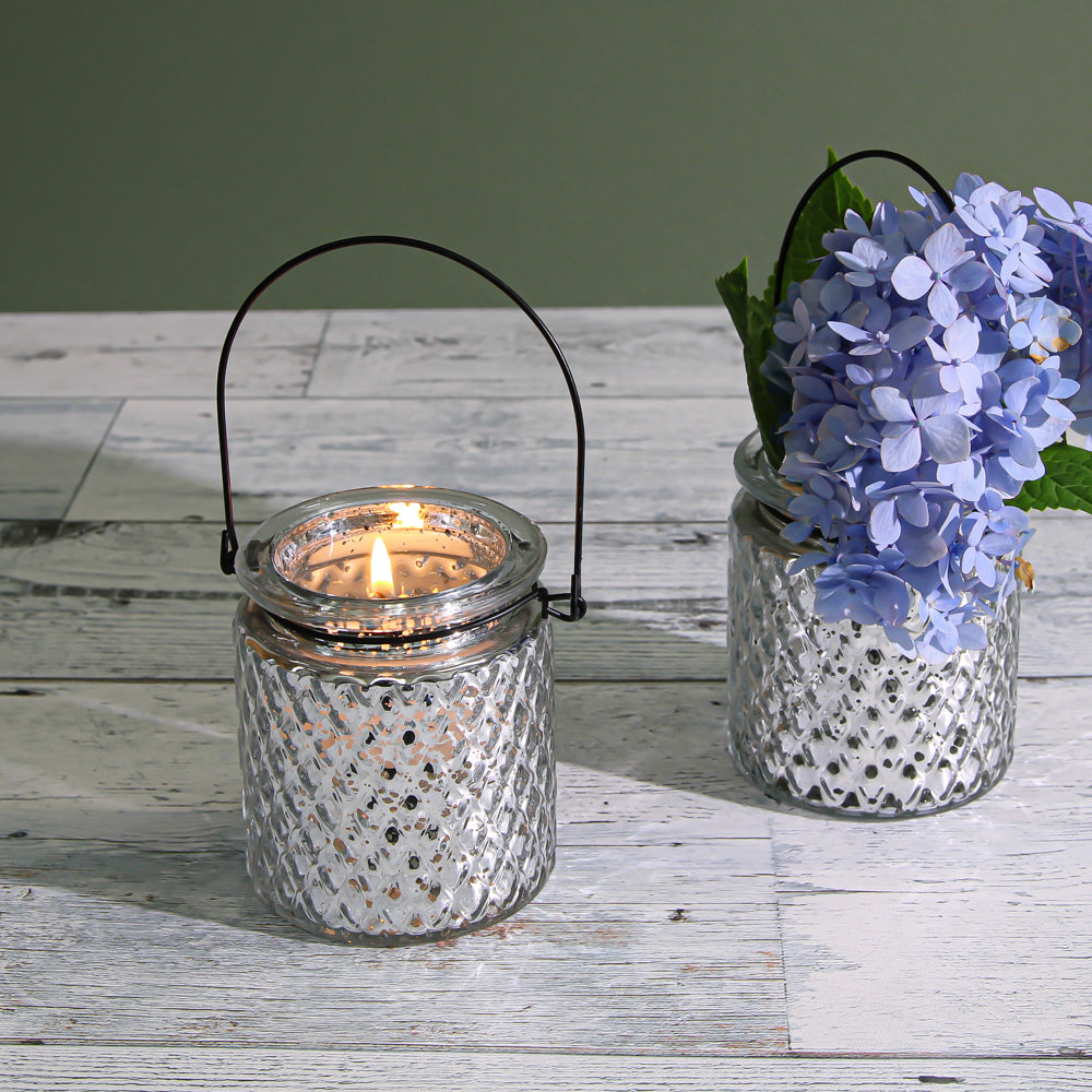 Eastland Hanging Mercury Patterned Holder 3.5" 